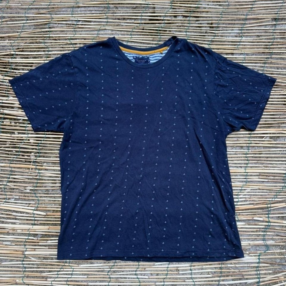 Cactus Man Ricky Singh Anchor Print Shirt Mens Size XL Summer Travel Resortwear